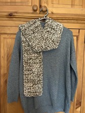 Warm Textured Ladies Hand Knit Scarf