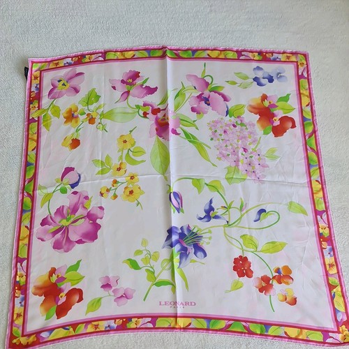 Leonard paris silk scarf - silk,