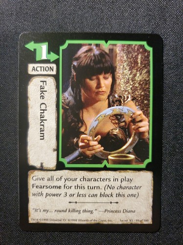 Xena tcg fake chakram - xena,