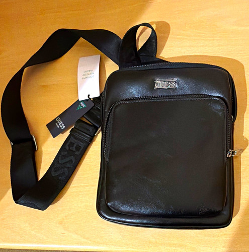 Guess black leather - black, crossbody