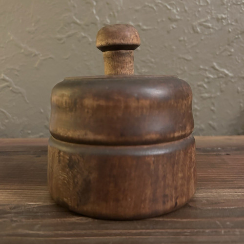 Antique handmade wooden butter - handmade,