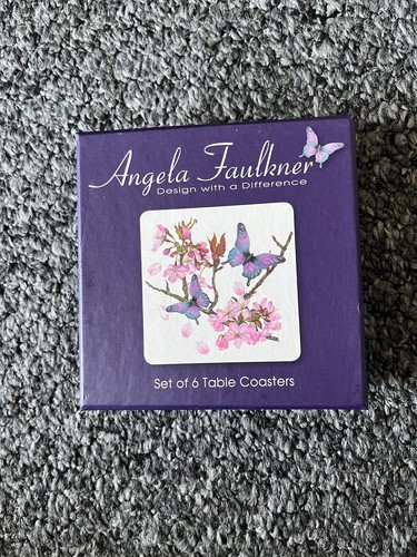 Angela faulkner 6 coasters - faulkner,