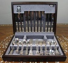 Vintage Arthur Price of England Silver Plated Kings Pattern Canteen of Cutlery