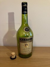 3.78 Litre Martell Brandy Bottle Empty Display Man Cave Bar with Stopper 