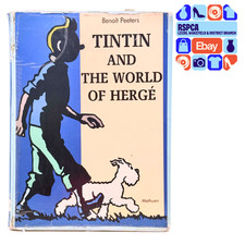 Tintin and the World of Hergé By Benoît Peeters Vintage Hardcover Book 1989