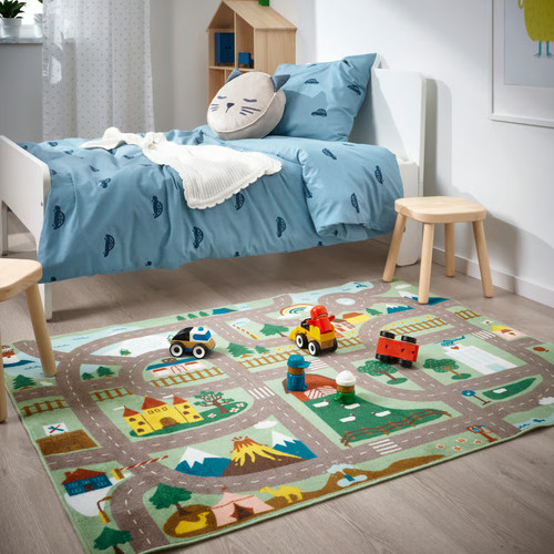 Ikea vallaby rug green - ikea,