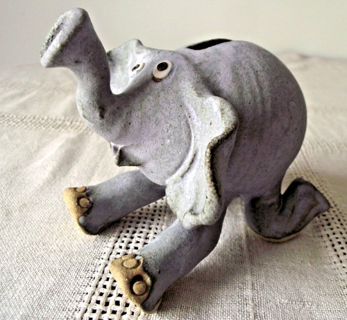 Studio pottery elephant money - pottery,