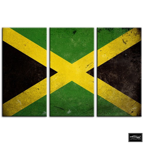 Abstract jamaican maps flags - ,