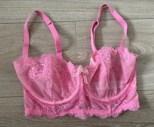 Women pink longline bra - m&s,