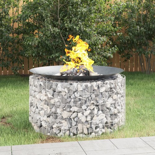 Gabion fire pit outdoor - fire,