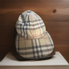 Burberry Rainbow Check Cap Unisex Size S/M 100% Cotton RRP 300