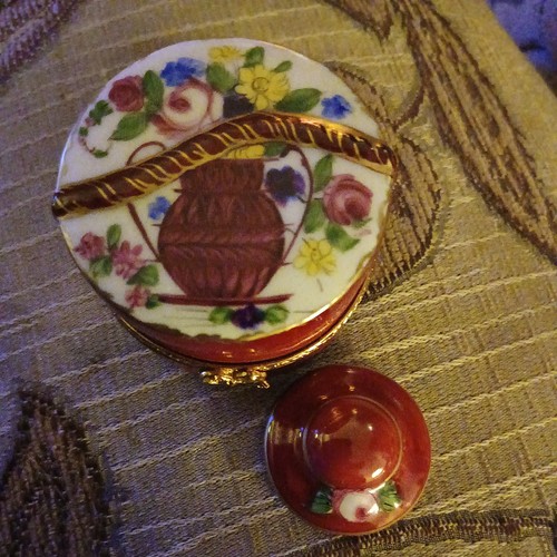 Vintage french limoges hinged - french,