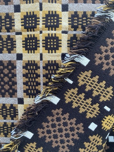 Vintage welsh wool tapestry - wool,