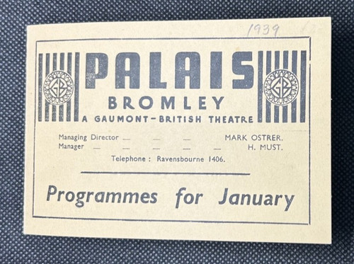 1939 bromley palais cinema - palais,