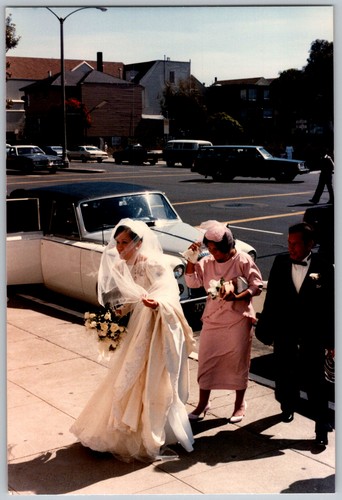Vtg color snapshot bride - vtg,