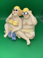 Shudehill Giftware Seaside Couple - Fun Figurine Gift Quirky Retro Gift Idea