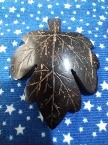 Vintage large carved coconut - large,