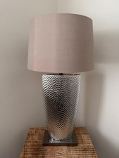 Tall large Chrome Table Lamp