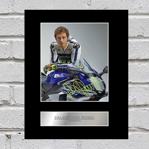 Valentino rossi signed mounted - valentino,