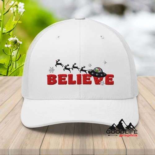 Alien christmas believe ufo - alien,