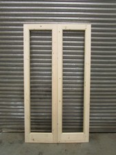Wooden French Door Pair