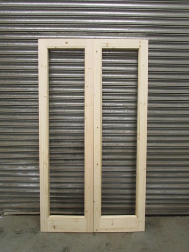 Wooden french door pair - door,