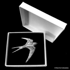 Gliding Swallow Bird Silver