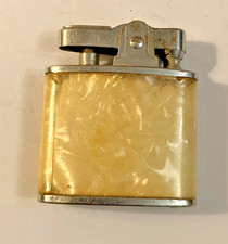 Vintage Auer Champion Ladies Petrol Lighter Japan Faux M-O-P & Chrome (56)