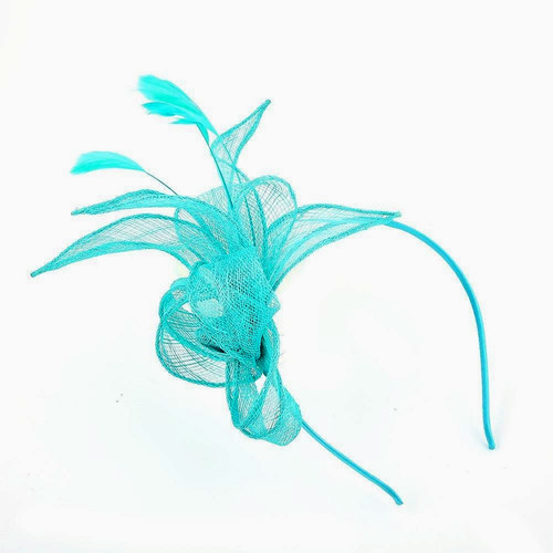 Women feather loop fascinator - loop,
