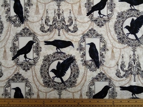 Halloween fabric candelabra - halloween,