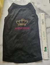 Dog Black Cute Princess Jumper, Coat, Outfit, Size Approx. 4 - 6kg 