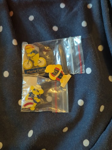 Marie curie vintage enamel pin - curie,