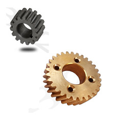 FITS HOBART 55614-1 BRASS GEAR & SHAFT GEAR 124748 A200 A120 AE125 AE200 A20