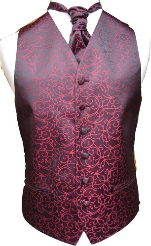 Mens brocade waistcoat with - waistcoat,