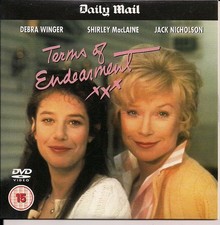 TERMS OF ENDEARMENT STARRING DEBRA WINGER SHIRLEY MacLAINE JACK NICHOLSON