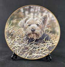 Danbury Mint Plate ~ "The Yorkshire Terrier" Collection ~ AFTER THE HARVEST
