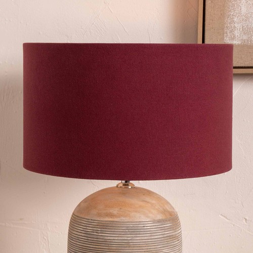 Burgundy cylinder table - burgundy,
