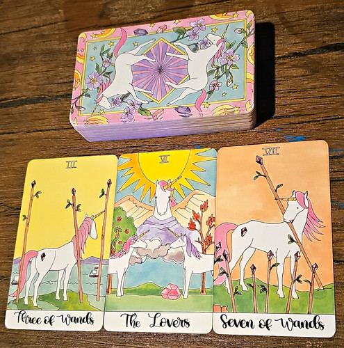 Crystal unicorn tarot - tarot, |
