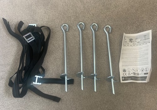 Unused trampoline anchor kit