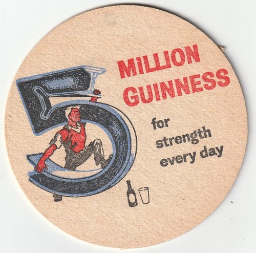 Beer mat guinness five - guinness,