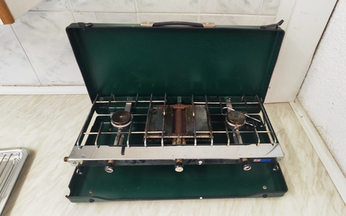Coleman model two burner gas - model,