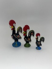 3 Hand Painted Metal