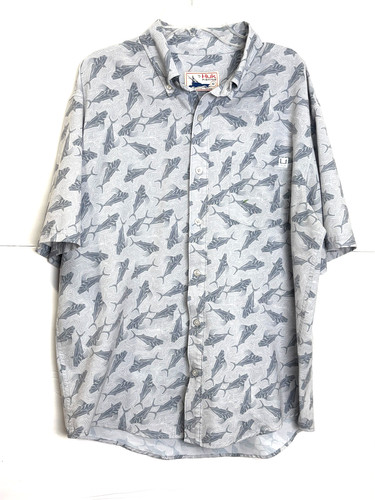 Huk fishing button down shirt - huk,
