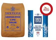 Tate & Lyle Premium Granulated Cane Sugar –25kg & 3 kg (Pack of 1 & 2)