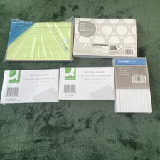 Joblot Record Cards Revision Cards Prompt Cards  Index Cards Various Sizes
