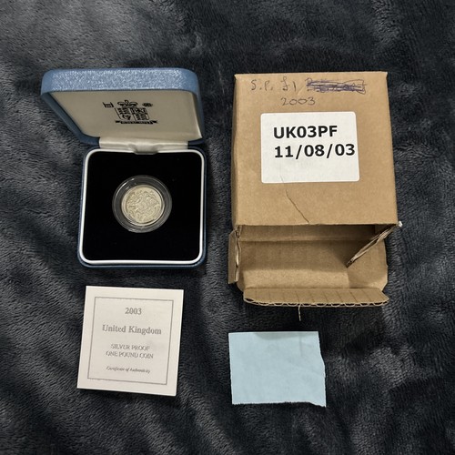 2003 silver proof - silver, £1