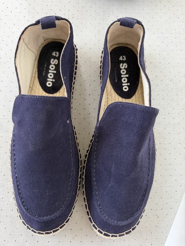 Soloio men navy blue - navy, suede