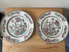 Vintage Johnson Brothers Indian Tree Dinner Plates, 25½cm/10" X 2