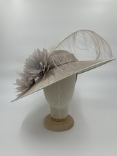 Silver Grey Hatinator Hat Fascinator Wedding Ascot Races Occasion