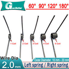 New Multifunctional Torsion Spring Steel Double 2mm Wire Diameter，10 to 20mm OD